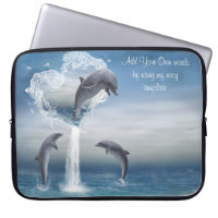 The heart from the Dolphins Electronics Bag