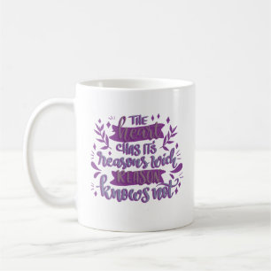 the heart has it's reasons wich reason knows not coffee mug