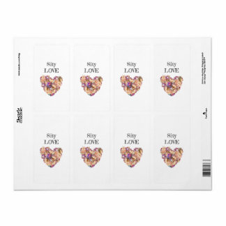 The heart is made of peonies and metallic, gold ro