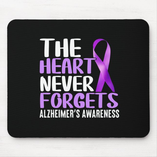 The Heart Never Forgets  Alzheimer´s Awareness  Mouse Mat (Front)