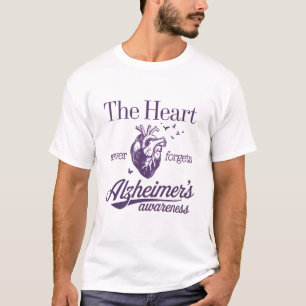 The Heart Never Forgets Alzheimer's Awareness T-Shirt