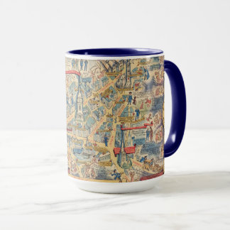 The Heart of Birmingham, England Map Mug