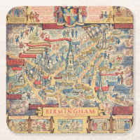 The Heart of Birmingham, England Map