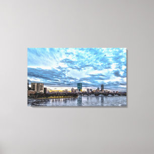 The Heart of Boston Canvas Print