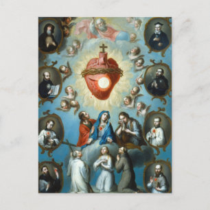 The Heart of Jesus by Juan Patricio Morlete Ruiz Postcard