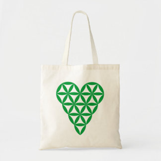 The Heart Of Life – Green/2D. Tote Bag