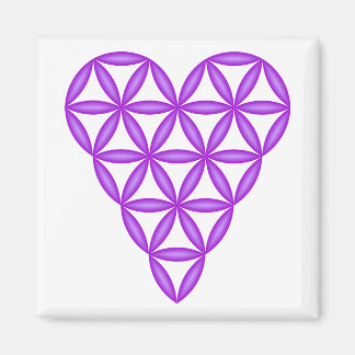 The Heart Of Life – Purple/3D. Magnet