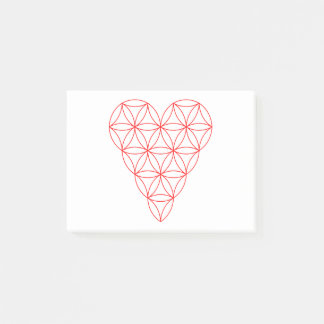 The Heart Of Life – Red/Wired.01 Post-it Notes