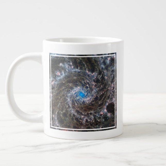 The Heart Of Messier 74 Large Coffee Mug (Left)