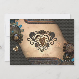 The heart of steampunk invitation