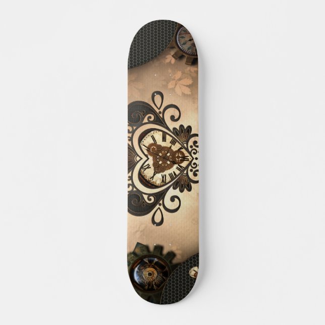 The heart of steampunk skateboard (Front)
