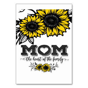 The heart of the family gift, Mother's Day Gift Table Number
