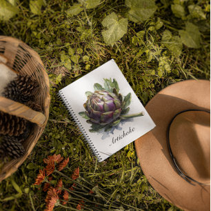 The Heart of the Garden: Artichoke in Watercolor Planner