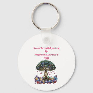 The Heart of the Gem Tree: A Romantic Valentine's Key Ring