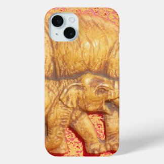 The Heart of the Herd: Elephant Family Portrait. iPhone 15 Mini Case