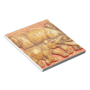 The Heart of the Herd: Elephant Family Portrait Notepad