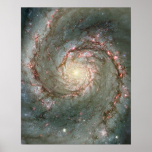 The Heart of the Whirlpool Galaxy Poster