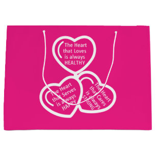 The Heart that Loves Large Gift Bag
