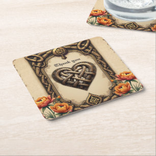 The heartbeat of the ancient gods:  square paper coaster