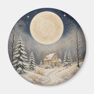 The Hearth of Winter's Glow Magnet