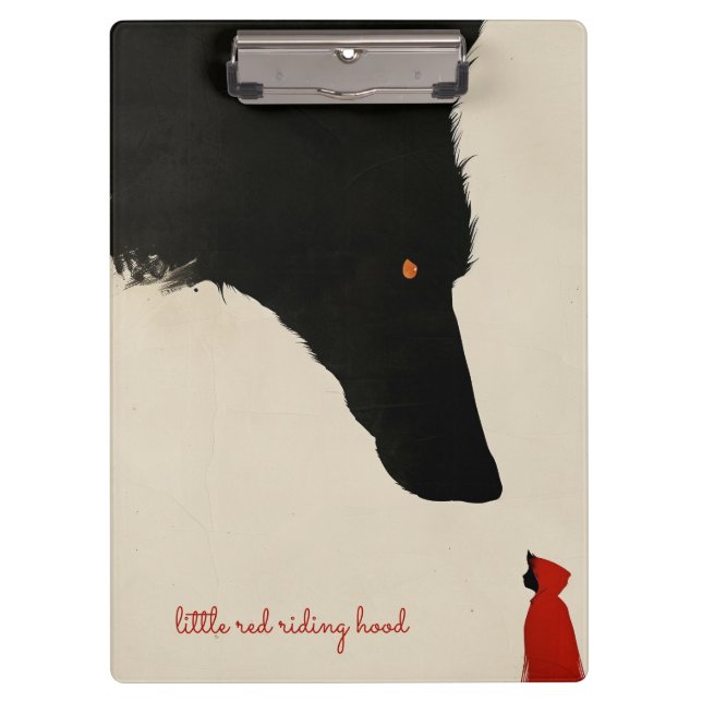 the Heartless Wolf and the Little Red Riding Hood Clipboard (Front)