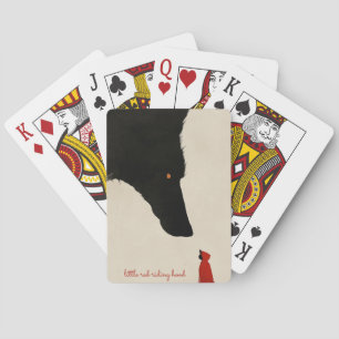 the Heartless Wolf and the Little Red Riding Hood Playing Cards