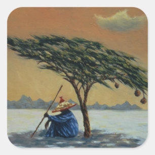 The Heat of the Day 1993 Square Sticker