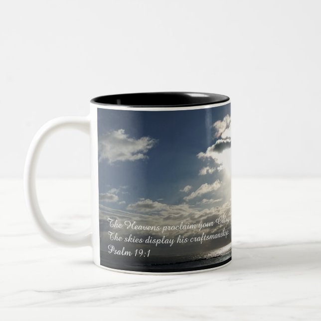 The Heaven proclaim your Glory Two-Tone Coffee Mug (Left)