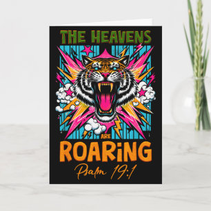 The Heaven Re Roaring Psalm 19 1 Christian Faith T Card