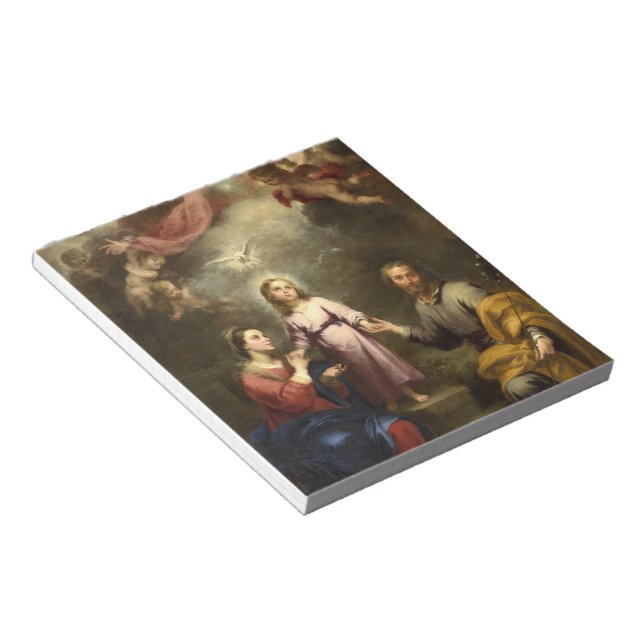 The Heavenly and Earthly Trinities by Murillo Notepad (Angled)