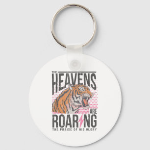 The Heavens Are Roaring, Psalm 19_1 Bible Verse Key Ring