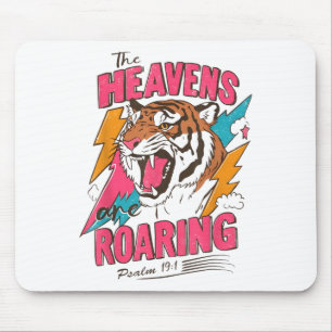 The Heavens Are Roaring Psalm 19_1 Bible Verse Wom Mouse Mat
