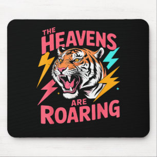 The Heavens Are Roaring Psalm 19_1 Tiger Christian Mouse Mat