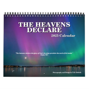 The Heavens Declare Inspirational Scripture Calendar
