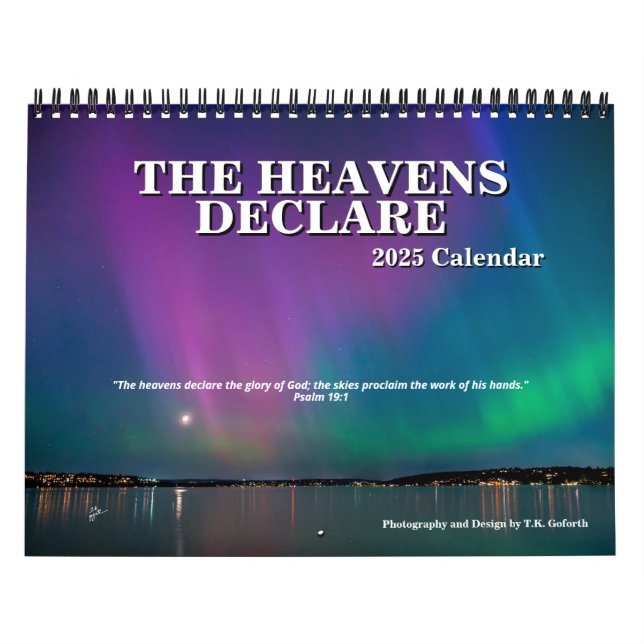 The Heavens Declare Inspirational Scripture Calendar (Cover)