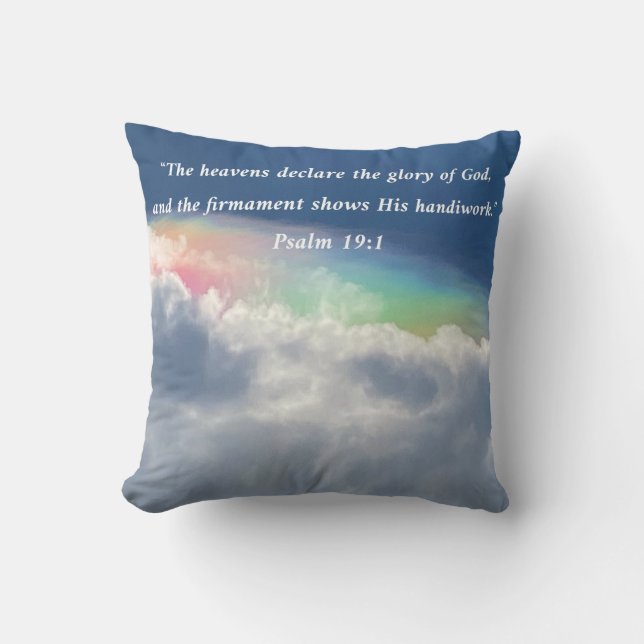 The Heavens Declare Ps. 19:1 Cushion (Front)