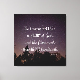 The Heavens Declare the Glory of God Canvas Print