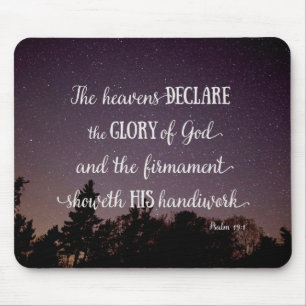The Heavens Declare the Glory of God Mouse Mat