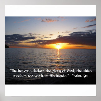 The heavens declare the glory of God Poster