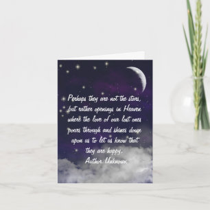 The Heavens Sympathy Greeting Card