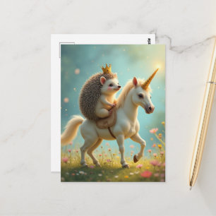 The Hedgehog and the Unicorn Postcard