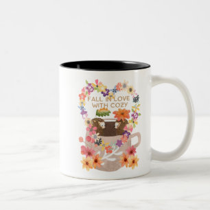 The Hedgehog Falling in Love Two-Tone Coffee Mug