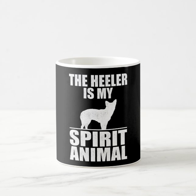 the heeler is my spirit animal, Heeler lover Coffee Mug (Center)