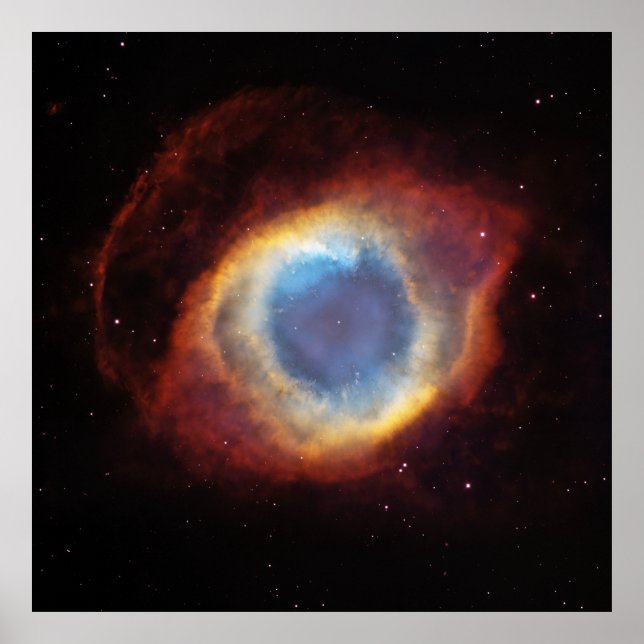 The Helix Nebula NGC 7293 Caldwell 63 Poster (Front)