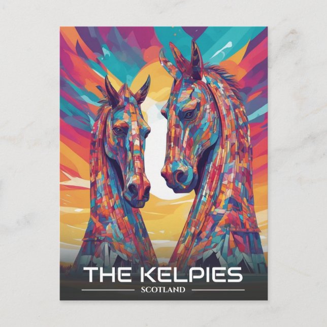 The Helix, The Kelpies, Falkirk - Visit Scotland Holiday Postcard (Front)