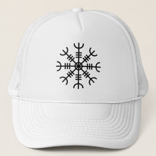 The Helm of Awe - Aegishjalmur (black) Trucker Hat