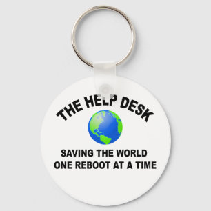 The Help Desk - Saving The World Key Ring