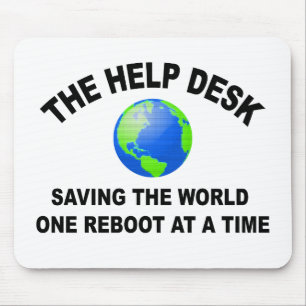 The Help Desk - Saving The World Mouse Mat