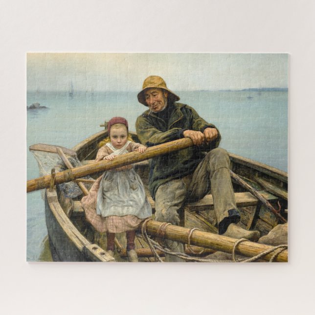 The Helping Hand, 1881 by Emile Renouf Jigsaw Puzzle (Horizontal)