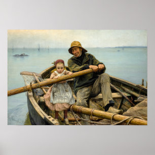 The Helping Hand, 1881 by Emile Renouf Poster